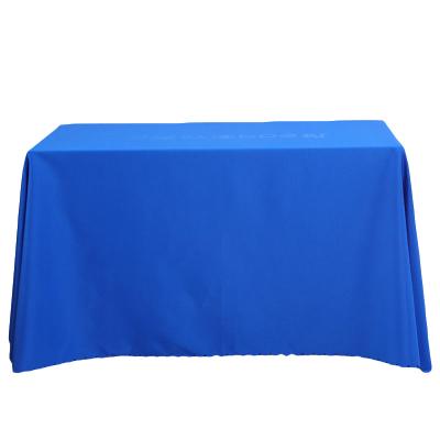 China Durable Hot Sale Polyester Rectangle Table Cloth Tablecloth Wedding Banquet Event White Table Cloth For Dining Room for sale