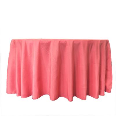 China Durable Tablecloth Polyester Round Table Cloth Covers Wedding Christmas Birthday Banquet Decor Home Dining Table Cover for sale