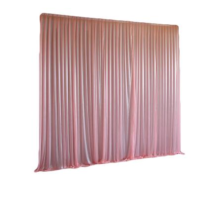 China Multicolor Polyester Polyester Satin Elegant Curtain Drape Backdrop For Party Events Wedding Decoration For Sale for sale