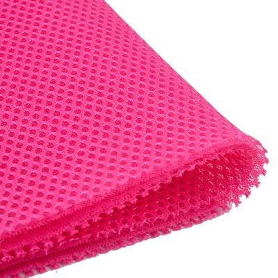 China Memory Sport Shoes 100% Polyester 3D Air Mesh Fabric Textile Sandwich Mesh Fabric Soft Knitting for sale