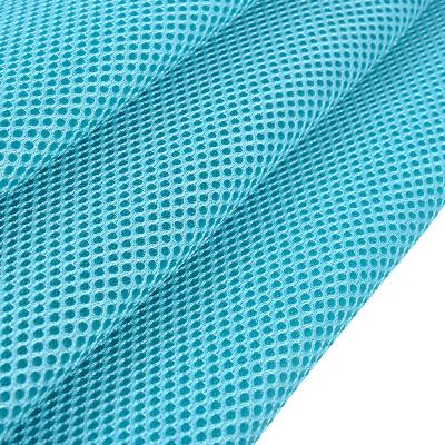 China New Memory Design Soft 100% Polyester 3d Knitted Sandwich Air Mesh Fabric Breathable Mesh Fabric 3d Air for sale