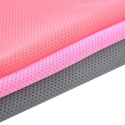 China Wholesale DTY 140GSM Polyester 100% Bird Eye Memory Mesh Fabric Knit Fabric For Sportswear for sale