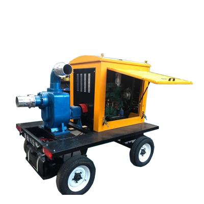 China Other new promotion 8 inch self priming mobile diesel water pump drainage pump truck for sale