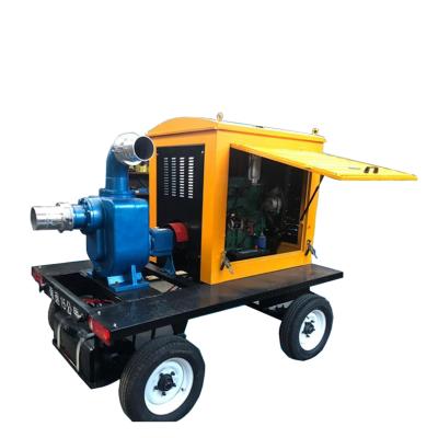 China Other factory customization 3 inch 400m3h flood control water pump truck irrigation diesel mobile water pump for sale