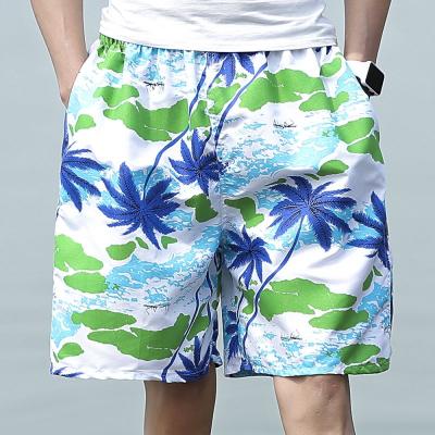 China Anti-Wrinkle Wholesale Custom Printed Swimsuit Beach Pants Floral Beach Vacation Shorts Beach Pants for sale