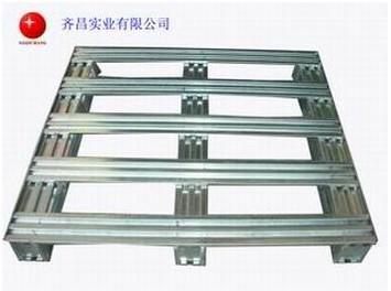 China Cleanable Metal Storage Galvanized Steel Pallets Logistics Equipment QC1218 for sale