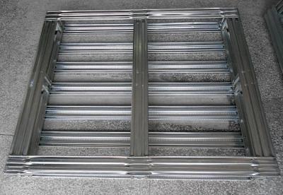 China Warehouse Galvanized Steel Pallets Metal Handling Equipment Stronger And Durable for sale