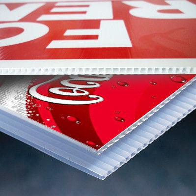 China weather proof 3mm 4mm 5mm Corrugated Plastic Signs For Advertisement for sale