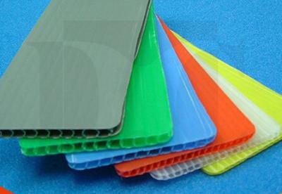 China Yellow / Green / Orange 2mm 3mm Correx Floor Protection Sheets Environment - Friendly for sale