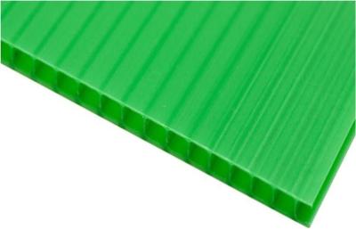 China Green Mositure Resitance PP Flute Board Corrugated Plastic Packaging Sheets for sale