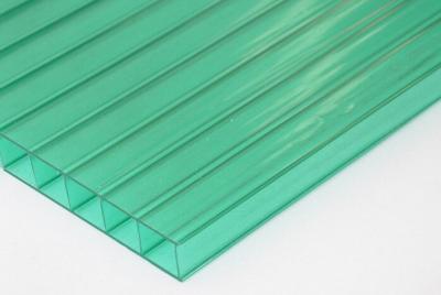 Chine Panneaux enduits UV de serre chaude de polycarbonate d'isolation phonique pour l'immeuble de bureaux à vendre