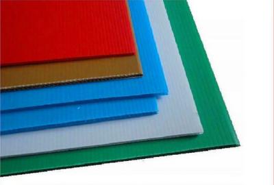 China Recyclable 5mm 6mm Red / Gray / White Corrugated Plastic Sheet PP Flute Board for sale