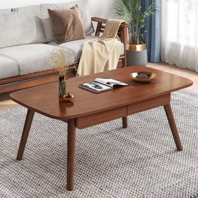 China Adjustable Modern Luxury White Wood Round Marble Top Coffee Table (Others) Round Top MDF Marble Top Metal and Wood Living Room Furniture for sale