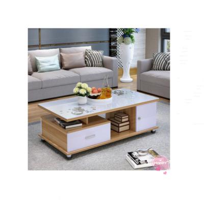 China PANEL Furniture Coffee Table For Living Room Glass Top European Style for sale