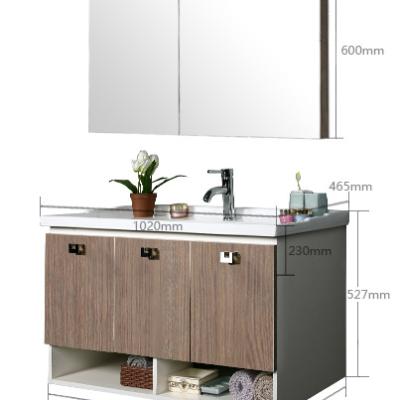 China Adjustable Home MDF Furniture Home Bathroom Vanity Modern Bath (Height) Villa Toilet Mirror Cabinet for sale