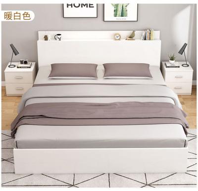 China Modern Home Modern Bedroom Furniture BECAUSE-MFAA006 King Bed Double Bed Wooden Beds for sale