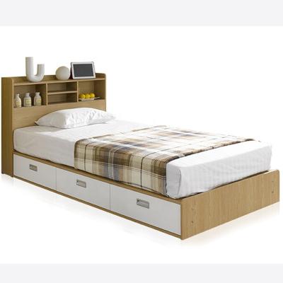 China Simple stylish cheapest single particle bed/E1 single board/modern wooden single bed for sale