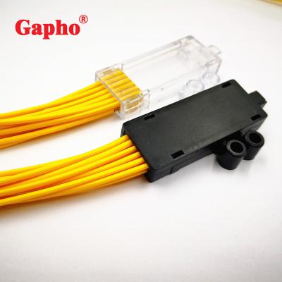 China Fiber Cable Splicing Kit  MPO MTP 12 port patch cord  ribbon optical jumper Fan Out 12 port Buffer 2.0mm Tube kit for sale