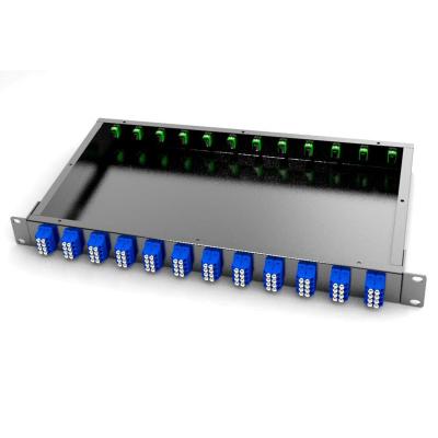 China FTTX Fiber Optic Distribution Frame Breakout Patch Panel 19'' Rack Mount Enclosure for sale