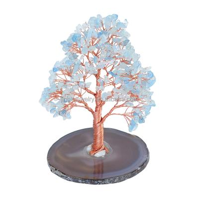 China China Factory direct sales natural crystal tree agate chip base company office gifts, home wine cabinet, bookcase decorations for sale