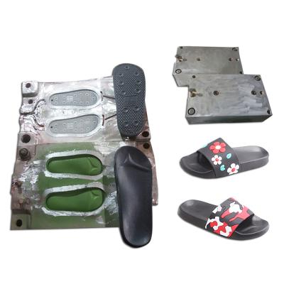 China Fasion Superstarer Unique PVC and EVA Aluminum Injection Flip Flop Slippers Mold for sale