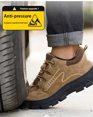 China Anti-Static Functional Shoes Steel Toe Men Work Boots Construction Shoes Men for sale