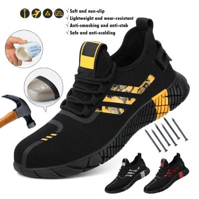 China Lightweight Comfortable Anti-smash Steel Toe Safety Sneaker Shoes Anti-Static for sale