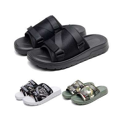 China Wholesale Latest Styles Breathable Camouflage Casual Platform Men Slide Sandals for sale