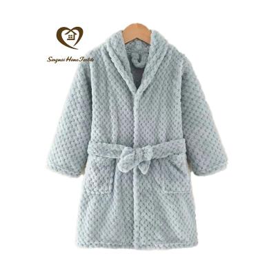 China Boys Adult Children Girls Printing Flannel Nightgowns Adult Extended Bathrobes Thickened Pajamas Home Clothes for sale