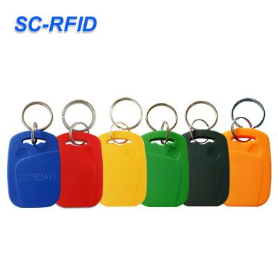 China ABS/Plastic factory direct rewritable rfid access control supplier 125khz t5577 em4305 key tags for sale