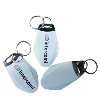 China Waterproof / Weatherproof ABS Material Waterproof / Waterproof Nice Edge Metal Chip RFID Shape Keyfob for sale