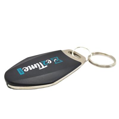 China 125khz / 13.56mhz / waterproof ABS and metal material keyfob with printed customized design for sale