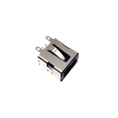 China Horizontal YJ HSL RJ45 Connector 4p Black A Code YJ-33-1402-1030 for sale