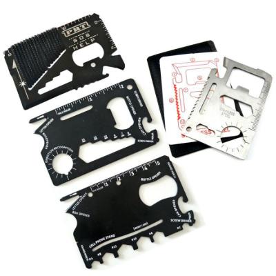 China Outdoor Stainless Steel Multifunctional 37-in-1 Survival Tool Card Wallet for sale