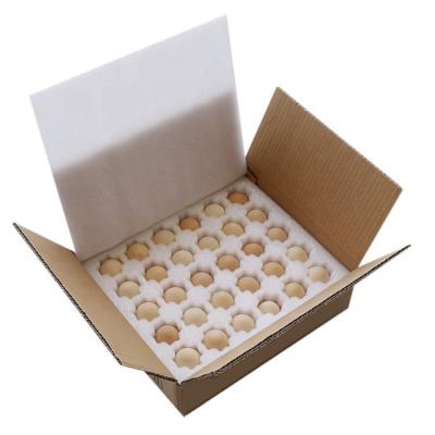 China 100% Recyclable Recycled Rigid 5-Ply Corrugated Kraft Paper Egg Carton Packaging Box Egg Shipping Box With Insert for sale