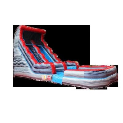 China Rock Gray 17' H Waterfall PVC for Older Kids Looking at Summer Blast Water Fun Inflatable Water Slide for sale