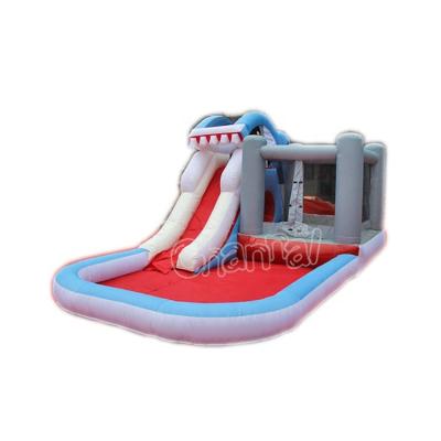 China Factory Wholesale Nylon Home Use Inflatable Water Slide Bouncer Slides With Pool for sale