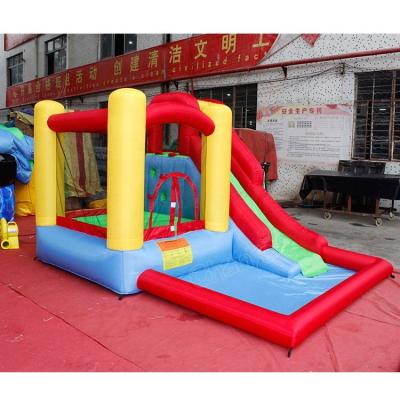 China Nylon Factory Customized Home Use Nylon Water Slide Inflatable Jumping Bouncer Combo For Kids for sale