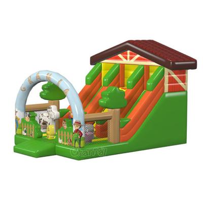 China Commercial Outdoor Inflatable Barn Slide Farm Inflatable Dry Slide For Event for sale