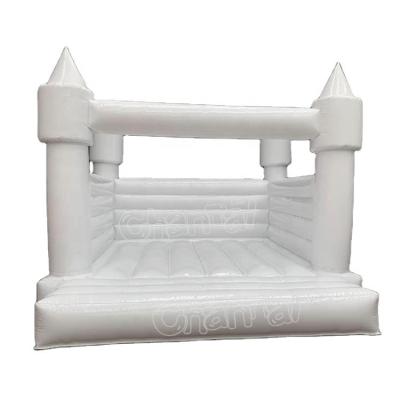 China PVC Adult Kids Castle White Wedding Jumping PVC Bouncy Inflatable Bouncer Outdoor Wedding Combo for sale