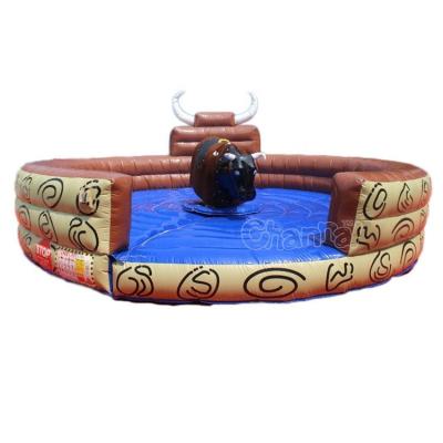 China Outdoor Inflatable Jumping Castle Opposing PVC Bull Sports Games Funny Mechanical PVC Taurus For Kids And Adult for sale