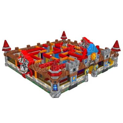 China PVC Explosion Labyrinth Inflatable Maze Bouncy Castle For Sale for sale