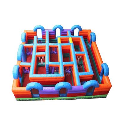 China Laser Maze Obstacle Maze Arena Inflatable Lead Free Colorful Game Amusement Haunted Chamber for sale