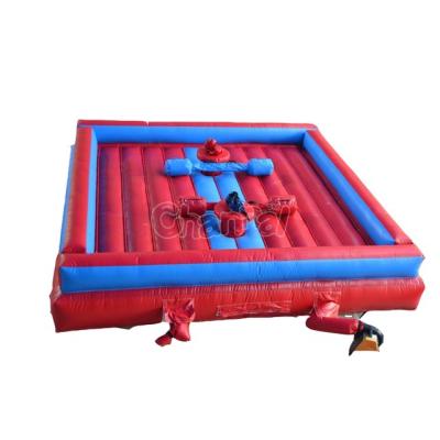 China PVC Outdoor Adult Inflatable Kids Party Game Gladiator Joust Obstacle Course Commercial for sale