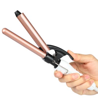 China Mini 3 Barrel Curling Iron Ceramic Tourmaline Triple Barrels Triple Barrel Wand Hair Wave Hair Curler For Deep Waves for sale