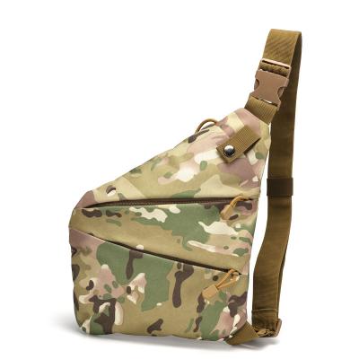 China Durable Hot Sale Outdoor Military Camouflage Messenger Waterproof Chest Shoulder Lightweight Bag For Cycling Climbing Mountaineering ASB19 for sale