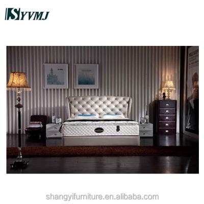 China Indian Soft Bed Bed Single Bed Designs Elegant Wooden Bedroom Furniture for sale