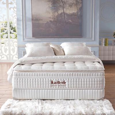 China Modern Euro Bed 40 Cm Top Memory Foam And Pocket Spring Roll Breathable Compressed Mattress for sale