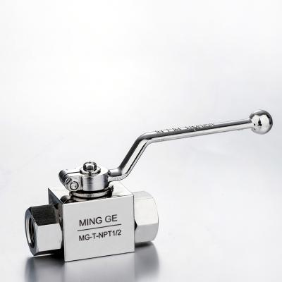 China High Pressure KHB Type Carbon Steel NPT 1/2 Hydraulic Super Pressure Ball Valve for sale