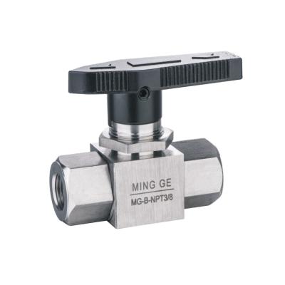 China SUS 304 NPT BSP High Pressure Quarter Turn MINGGE MGPC High Pressure Ball Valve for sale